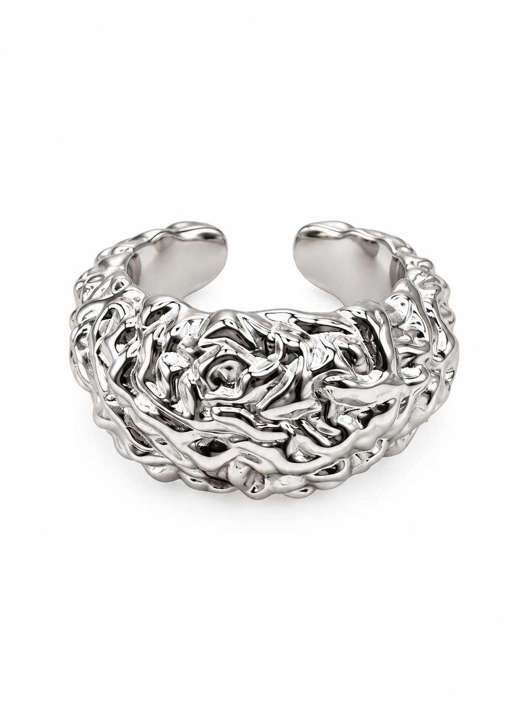 Anillo roca silver