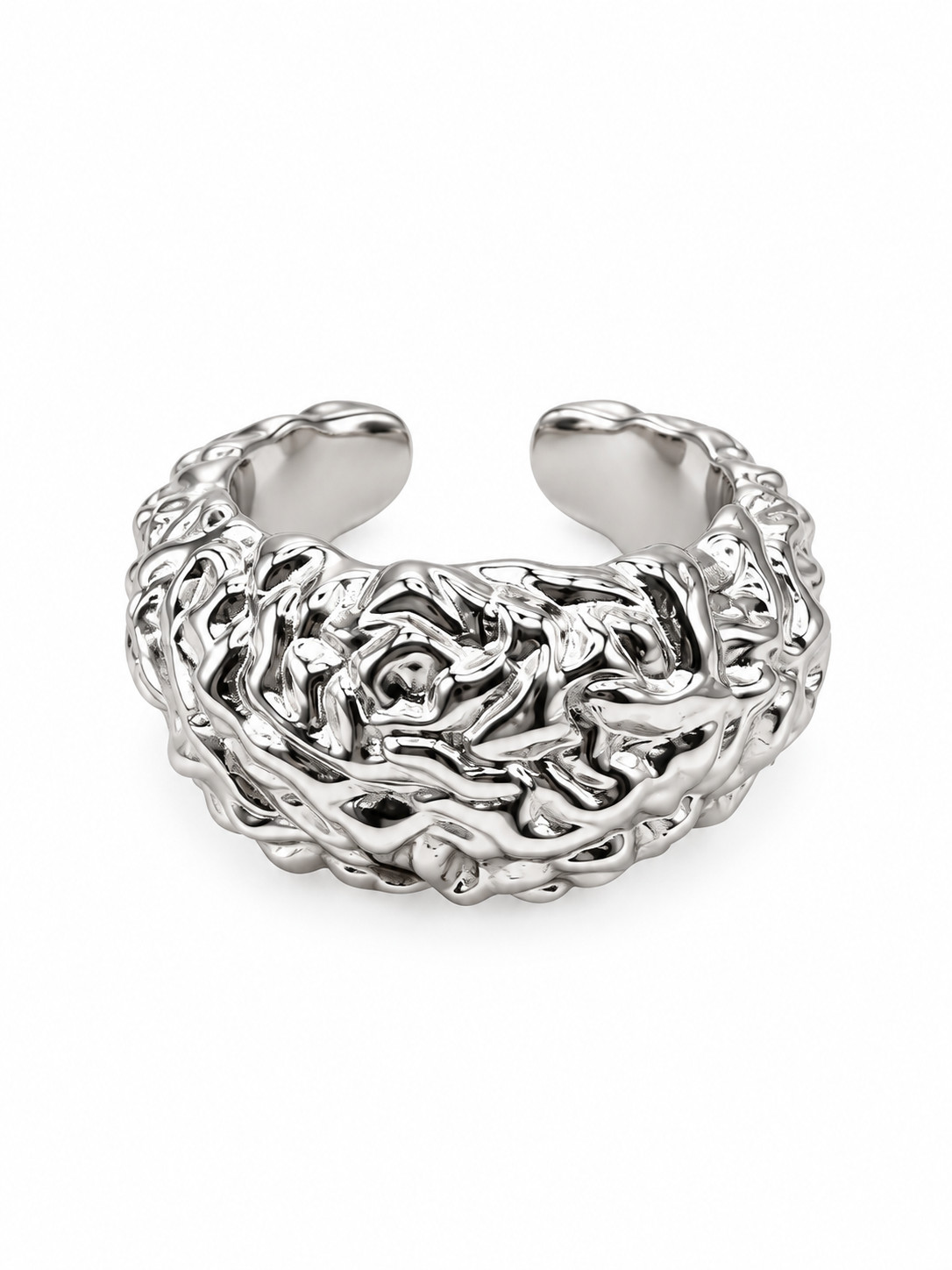 Anillo roca silver