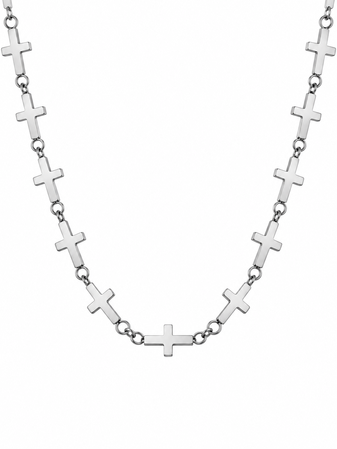 Collar cruces silver