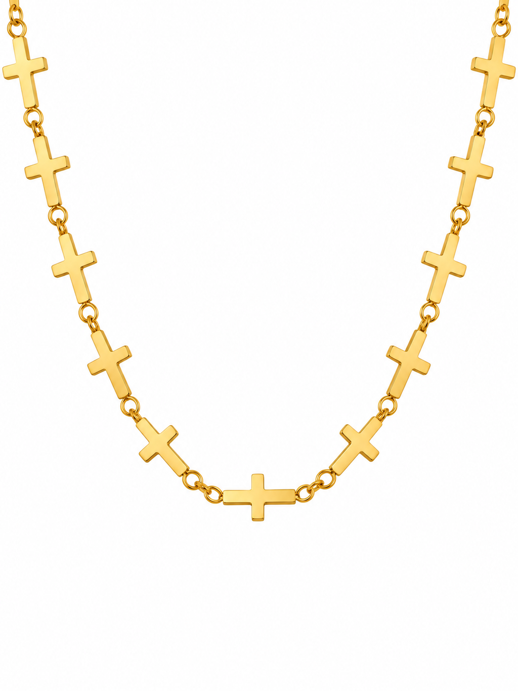 Collar cruces gold