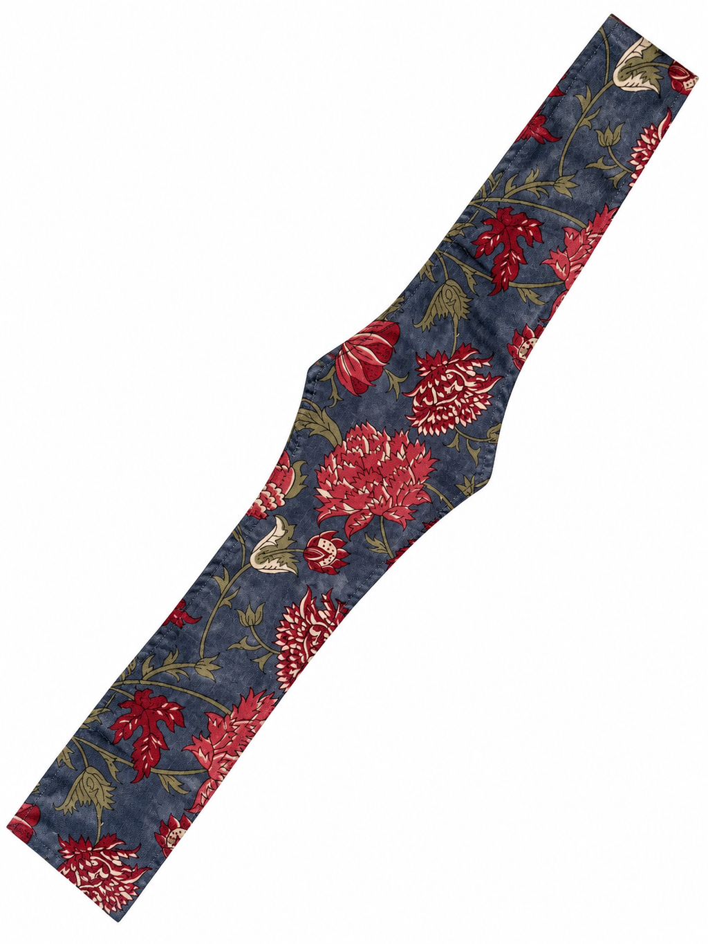Fajín de mujer estampado flores fondo azul 100% algodón