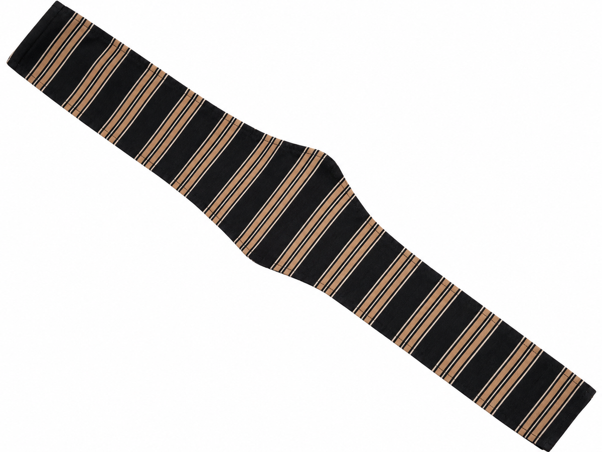 Fajín de mujer estampado negro y beige 100% algodón