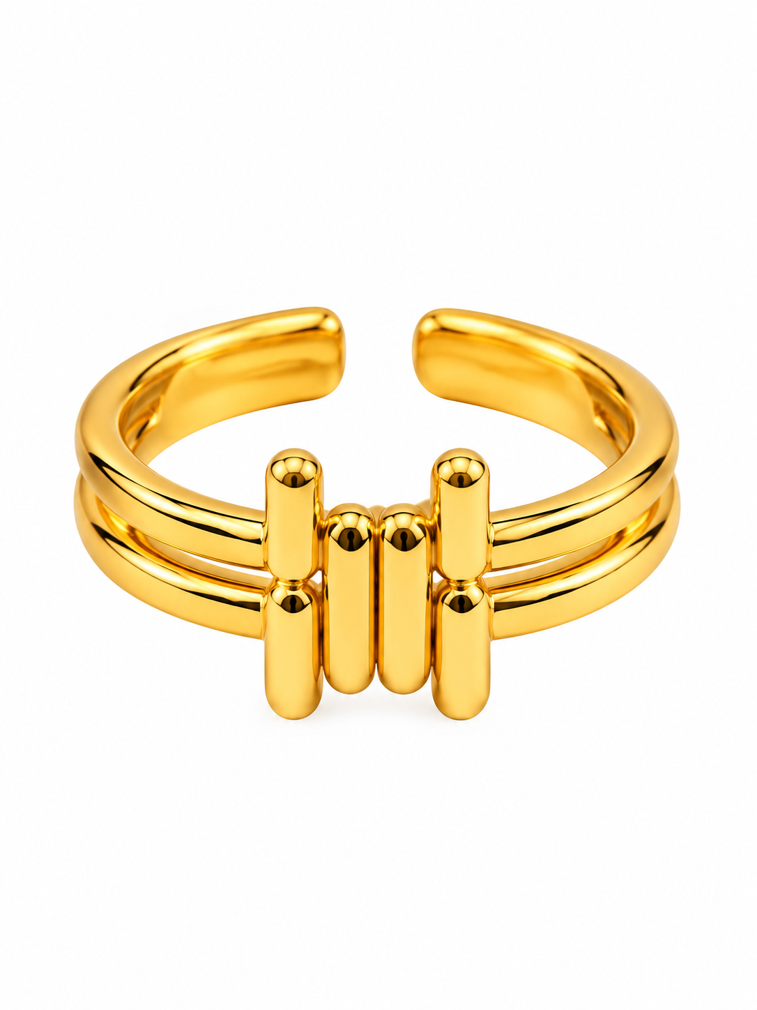 Anillo trama gold