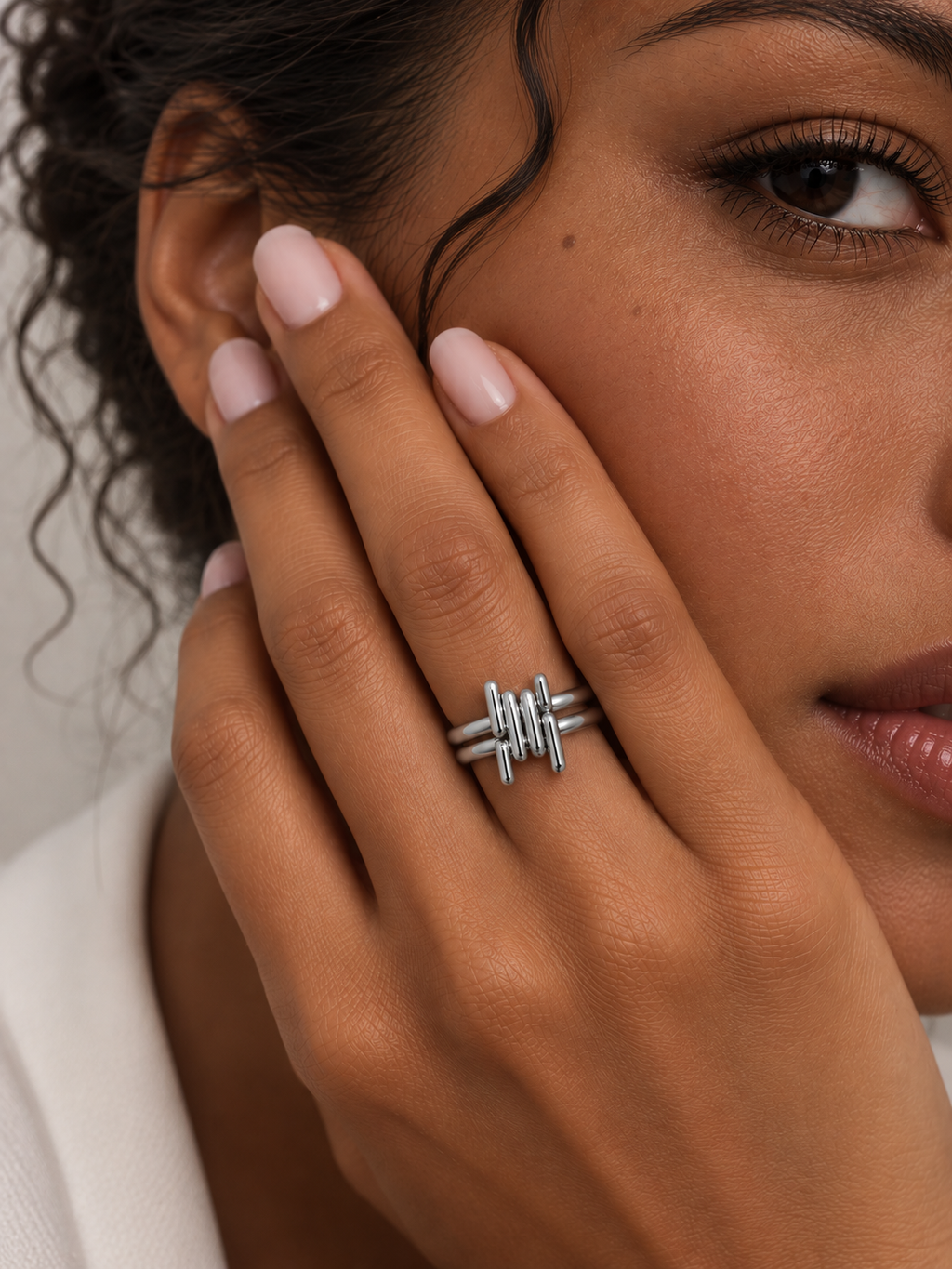 Anillo trama silver