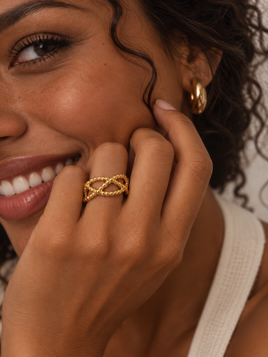 Anillo lazo gold