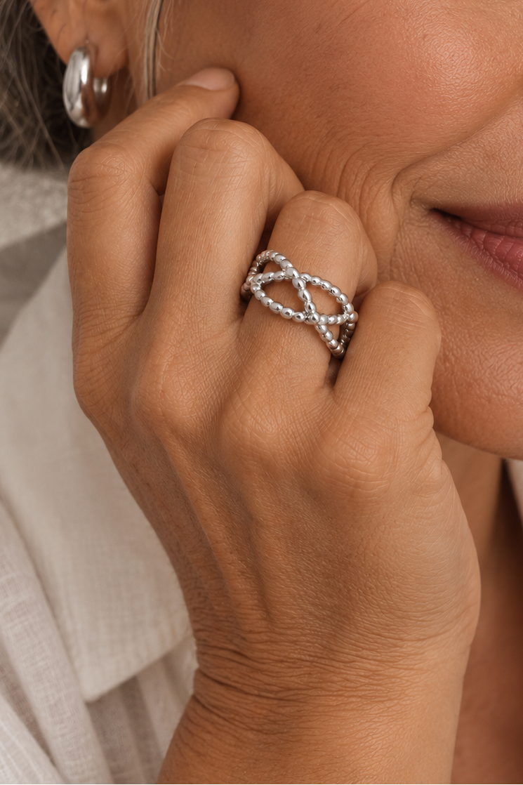Anillo lazo silver