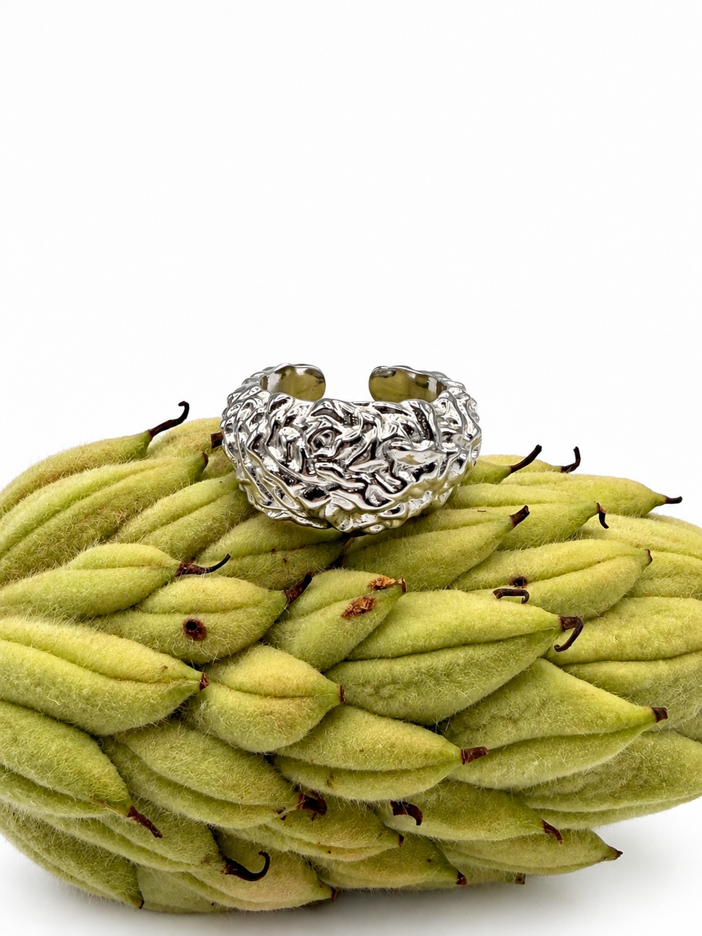 Anillo roca silver